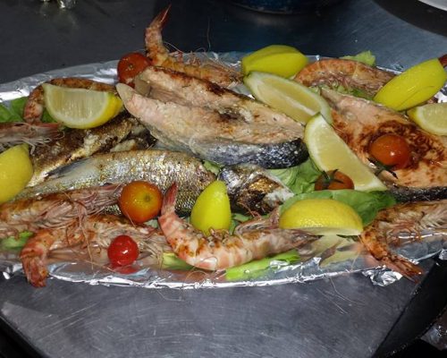 Plateaux de poissons variés