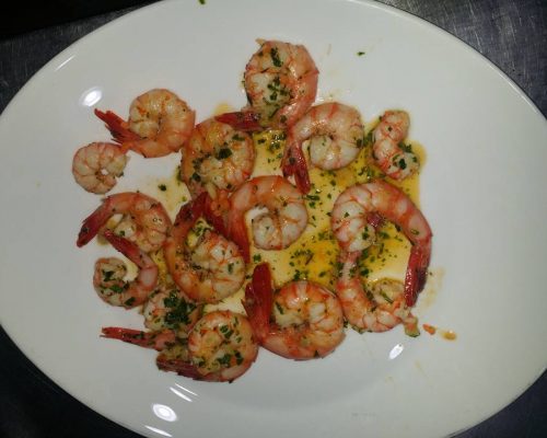 Crevettes sautées ail & persil